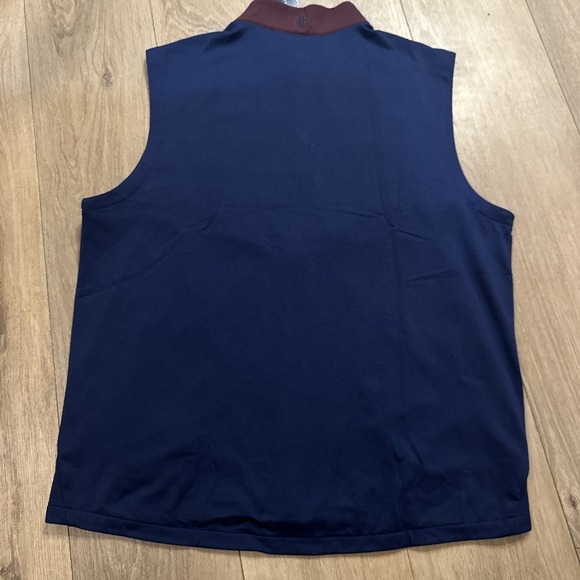 Holderness & Bourne Navy Dark Claret Dry Luxe Performance Quilted Morris Vest L - Picture 6 of 9